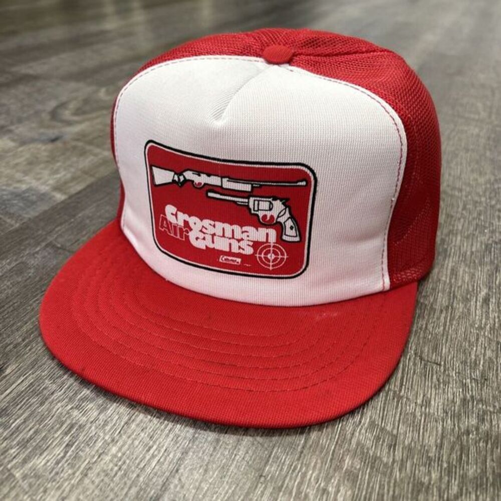 Vintage Crossman Air  Guns Hat Cap Snapback Trucker BB Pellet Gun Americana Rare